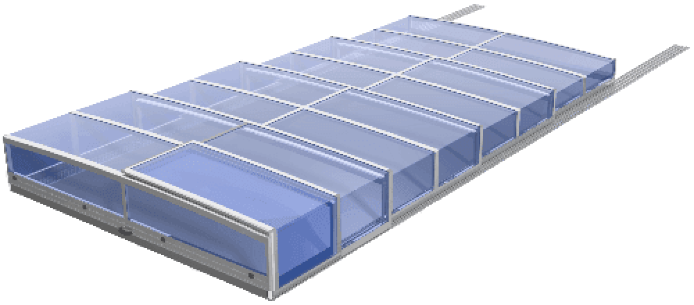 Poolüberdachung Nevada plus, hohe Ausführung